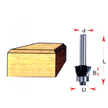 Cuchilla r/biselado 9/32 d x 1/4 b x 1 7/8 l x 1/4 z