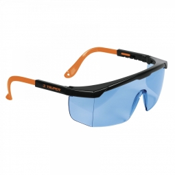 Lentes de seguridad ajustables, mica azul