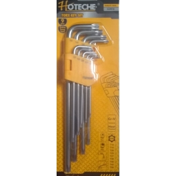 Llaves torx extra largas 9pzs