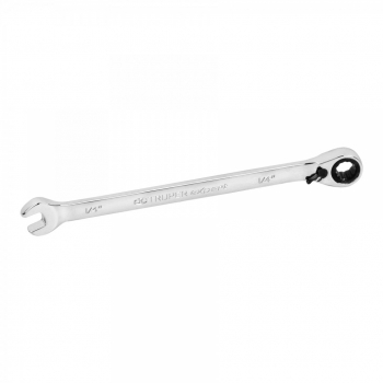 Llave combinada con matraca, reversible, 1/4