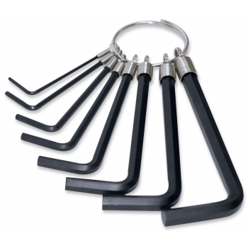 Juego de 8 llaves allen, tipo llavero