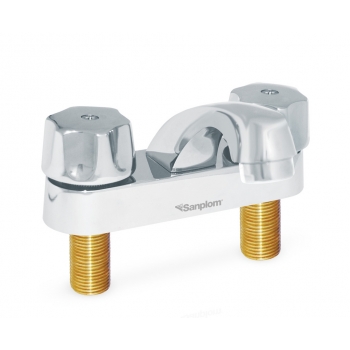 Llave mezcladora para lavabo de zamac