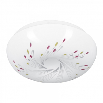 Luminario LED tipo plafón decorativo espiral 8 W, luz día