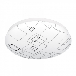 Luminario LED tipo plafón decorativo cuadros 15 W, luz día