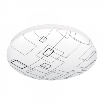 Luminario LED tipo plafón decorativo cuadros 15 W, luz día