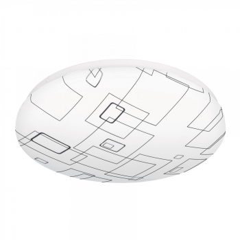 Luminario LED tipo plafón decorativo cuadros 18 W, luz día