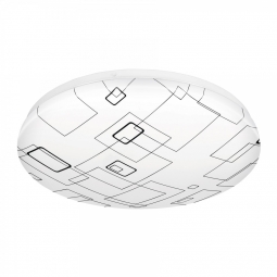 Luminario LED tipo plafón decorativo cuadros 22 W, luz día