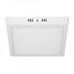 Plafón cuadrado, moderno, 18 W, 6500 K, LED, blanco