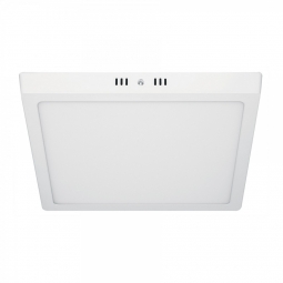 Plafón cuadrado, moderno, 24 W, 6500 K, LED, blanco