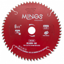 Disco de corte de madera 6-1/2