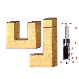 Cuchilla recta 1/2 d X 1 b X 2 1/2 l X 1/4 z