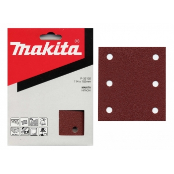 Lija 1/4 hoja perforada para madera grano 150
