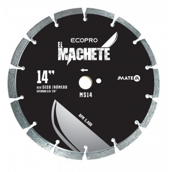 Disco de diamante segmentado de 14