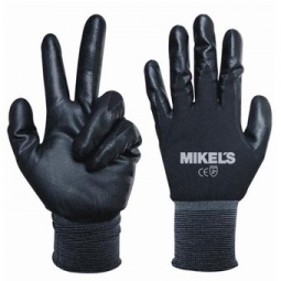 Guantes de nylon con espuma de nitrilo L