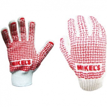 Guantes de algodon con puntos de PVC