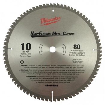 Disco de sierra para aluminio de 10