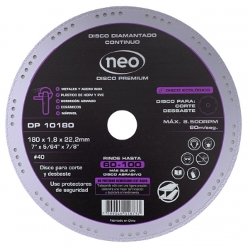 Disco diamantado premium de 7