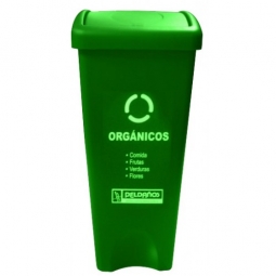 Bote de basura rectangular organicos de 53L
