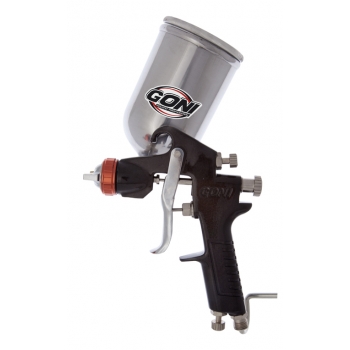 Pistola de gravedad con vaso giratorio