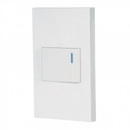 Placa armada 1 interruptor, 1.5 módulos, Española, blanco