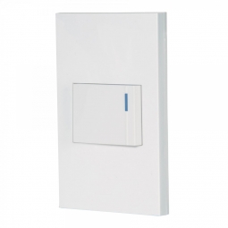 Placa armada 1 interruptor de 3vías, 1.5mód, Española, blanco