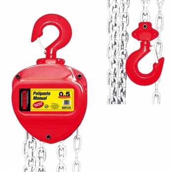 Polipasto de cadena de 500 kg 3m 