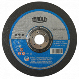 Disco de debaste Tyrolit Cerabond de 178 x 7.0 x 22.23mm, 2 en 1