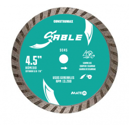  Disco de diamante turbo sable de 4-1/2