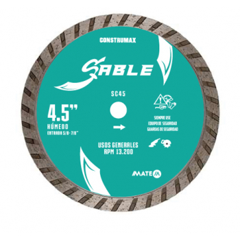  Disco de diamante turbo sable de 4-1/2