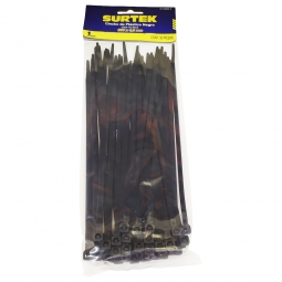 Cincho plastico negro de 100 x 2.5mm 