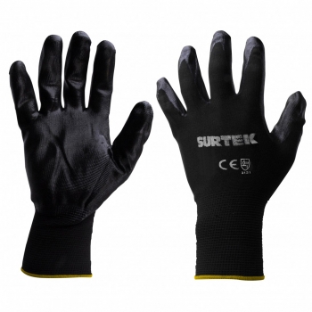 Guantes de nylon con nitrilo M