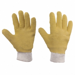 Guantes de algodón recubierto de látex