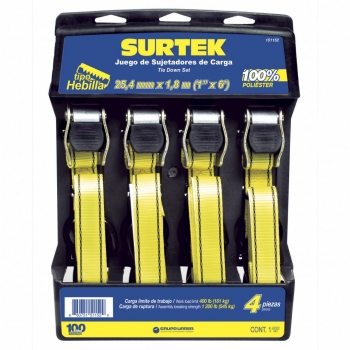 Juego de 4 sujetadores tipo hebilla