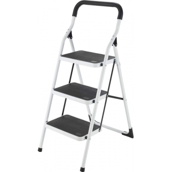 Escalera plegable tubular de 3 peldaños