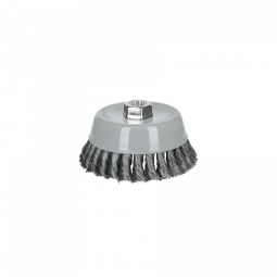 Carda copa 5' alambre trenzado fino, Multi-rosca