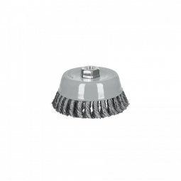 Carda copa 5' alambre trenzado grueso, Multi-rosca