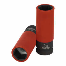 Dado largo impacto prot. plast. 13/16', 6 puntas,cuadro 1/2'