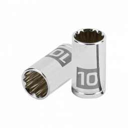 Dado de 10 mm, 12 puntas, cuadro 1/4'