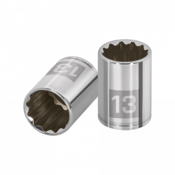 Dado de 13 mm, 12 puntas, cuadro 1/4'