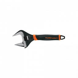 Llave ajustable (perico) 10' boca ancha Comfort Grip