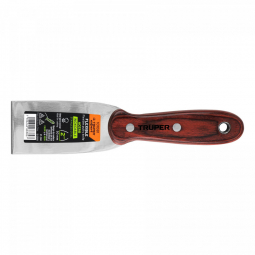 Espatula 2' acero inoxidable con mango de madera