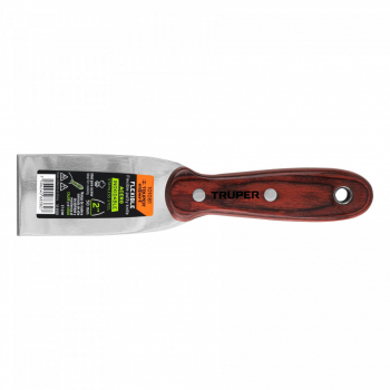 Espatula 2' acero inoxidable con mango de madera