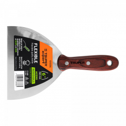 Espatula 6' acero inoxidable con mango de madera