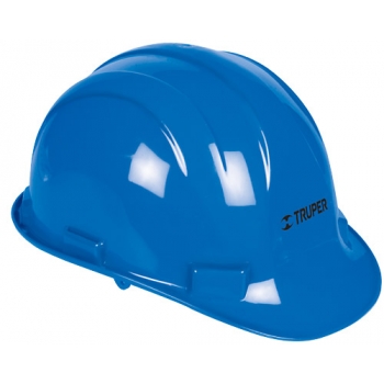 Casco de seguridad con ajuste de matraca azul