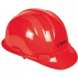 Casco de seguridad con ajuste de matraca rojo