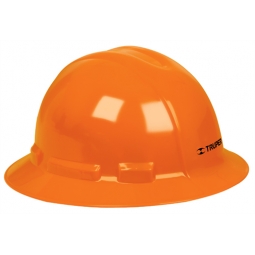 Casco de seguridad naranja de ala ancha 