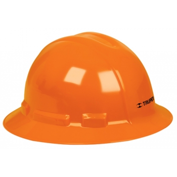 Casco de seguridad naranja de ala ancha 