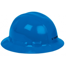 Casco de seguridad azul de ala ancha 