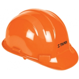 Casco de seguridad con ajuste de matraca naranja