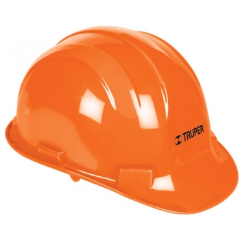 Casco de seguridad con ajuste de matraca naranja